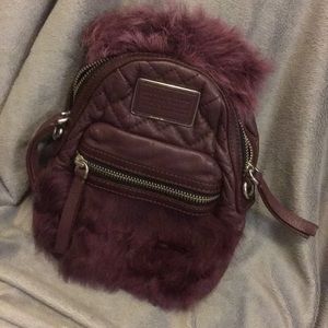 Maroon Marc by Marc Jacobs Mini Backpack
